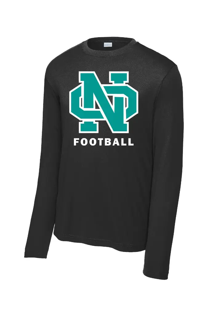 North Oldham Football Moisture Wicking Long Sleeve Tshirt - ST350LS
