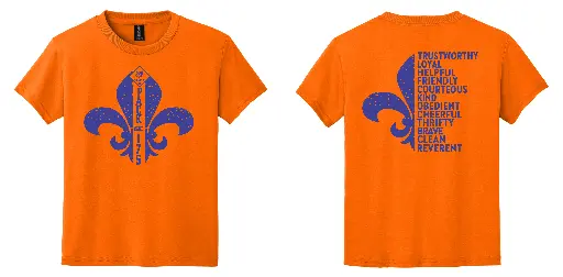 St Edward Cub Scouts Tshirt - Safety Orange 5000