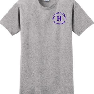 Grey t-shirt with Male High School logo.