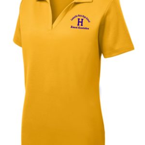 Yellow polo shirt with Louisville Male High School logo.