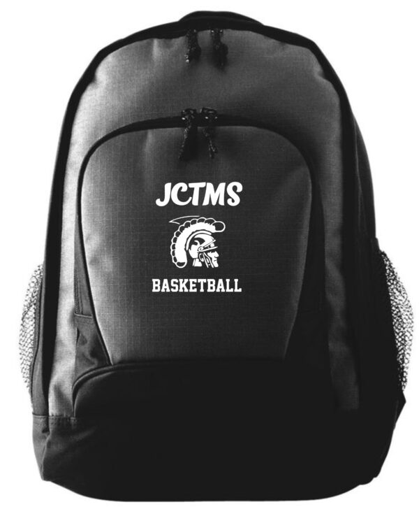 Black JCTMS basketball backpack.