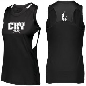 Black sleeveless shirt with white CKY logo.