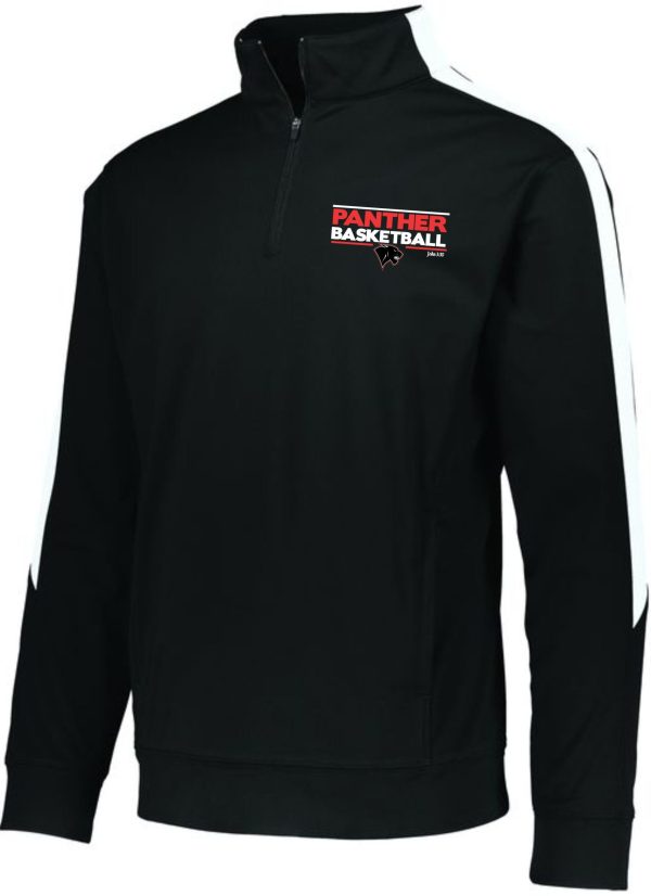 Heart For Christ Basketball Augusta 4386 Pullover with a "panther basketball" logo on the left chest area.