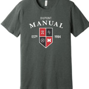 Green t-shirt with Dupont Manual logo.