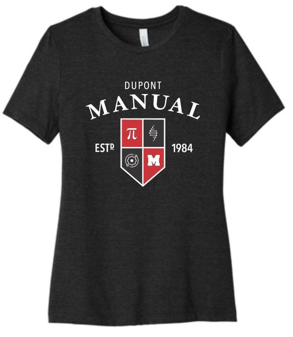 Black t-shirt with Dupont Manual logo.