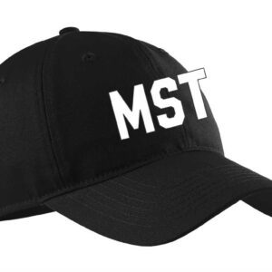 Black baseball cap with MST logo.