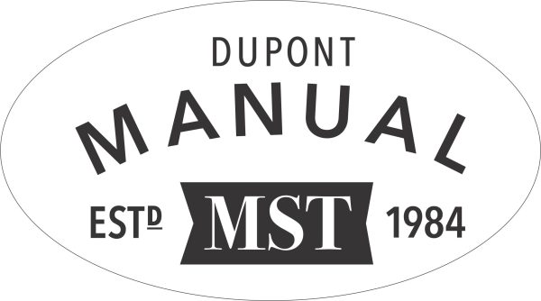 Dupont Manual MST Est. 1984 logo.