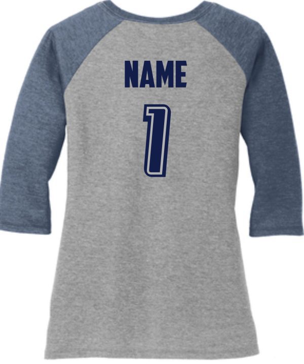 Gray and blue baseball jersey with number 1