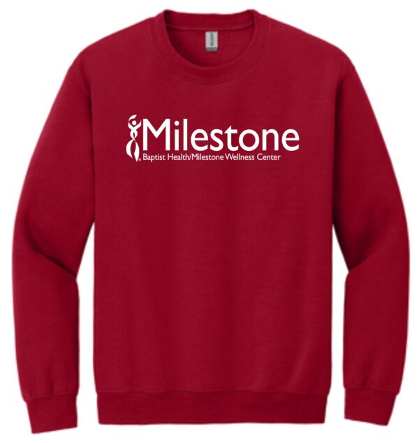 Milestone Wellness Cherry Red sweatshirt G18000 - Image 5