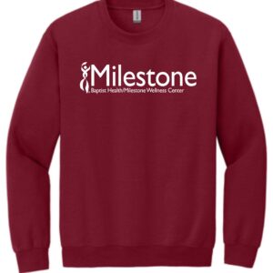 Milestone Wellness Center sweatshirt.