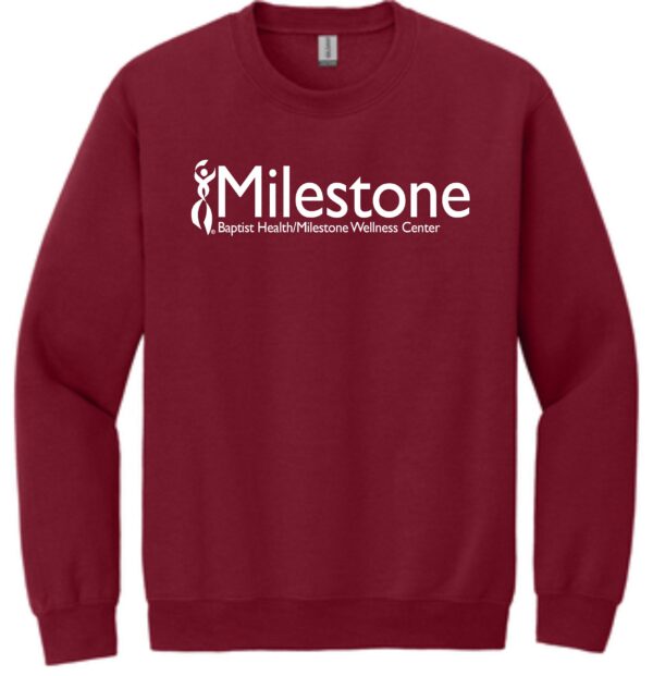 Milestone Wellness Cherry Red sweatshirt G18000 - Image 12