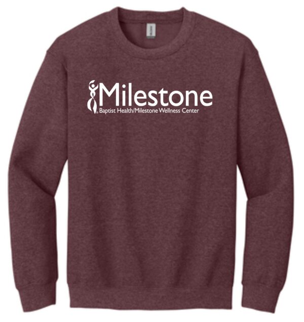 Milestone Wellness Cherry Red sweatshirt G18000 - Image 15