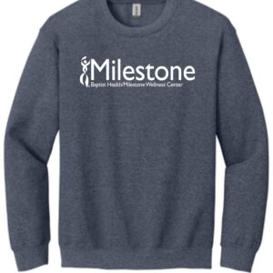 Milestone Wellness Center sweatshirt.