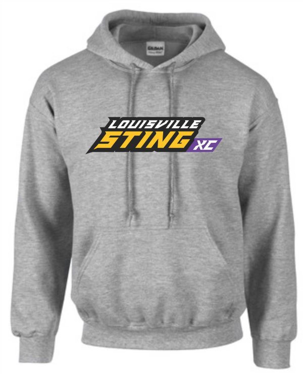 Gray Louisville Sting XC hoodie