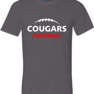 Grey t-shirt with Cougars Football logo.