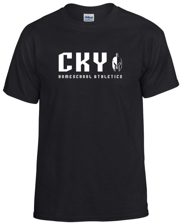 Black T-shirt with CKY logo and text.