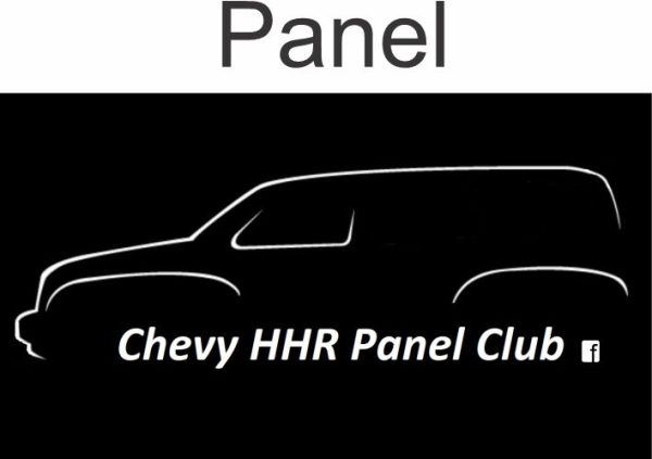 Chevy HHR Panel Club logo with car silhouette.