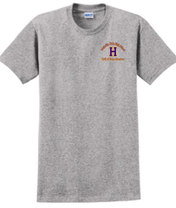 Gray t-shirt with Louisville Male High School Hall of Fame Member logo.