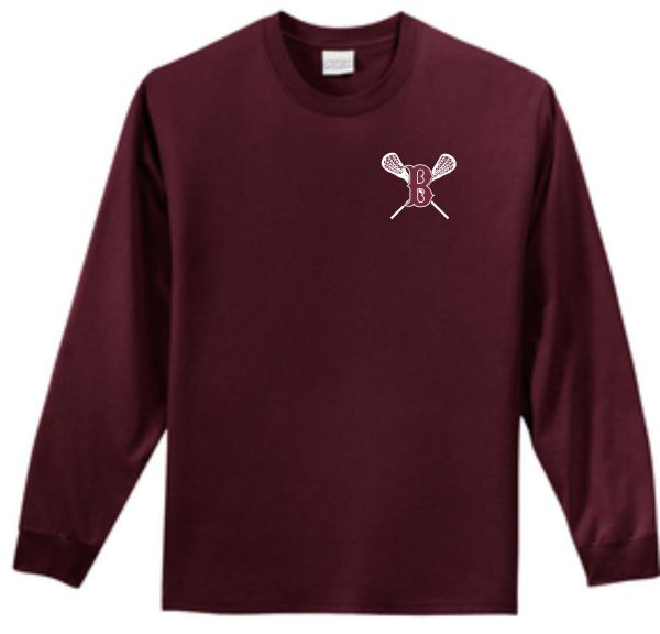 Ballard LAX Essential long-sleeve t-shirt with a small white scissors and comb logo on the chest.