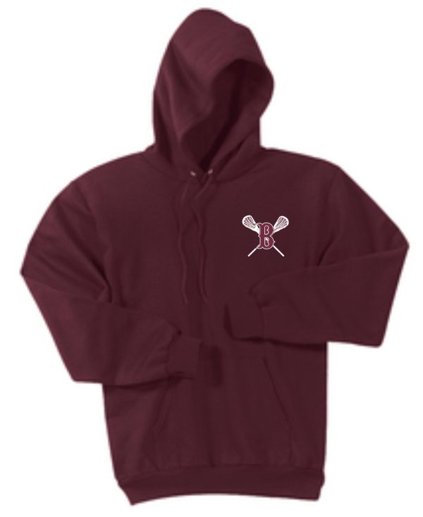 Ballard LAX Essential fleece PC90H with white graphic of a bee and the letter "b" on the chest, displayed on a plain background.