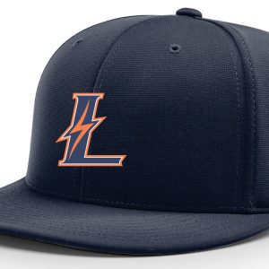 Blue baseball cap with lightning bolt L.