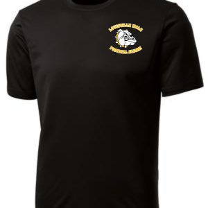 Black t-shirt with Louisville Male Football Alumni logo.