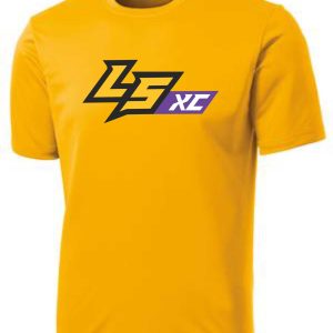 Yellow T-shirt with LS XC logo.