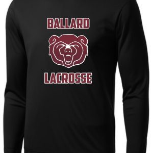 Black long-sleeve shirt with Ballard Lacrosse logo.