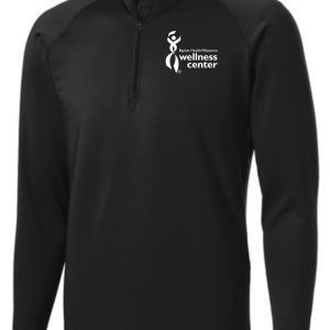 Black long-sleeved shirt with logo.