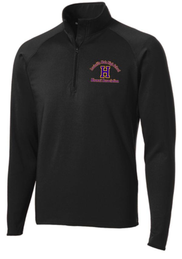 Black long-sleeve shirt with Louisville Male High School alumni logo.