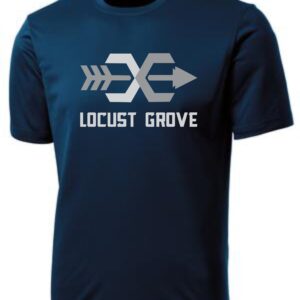 Navy blue t-shirt with Locust Grove logo.