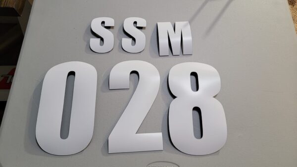 White letters and numbers: SSM 028.