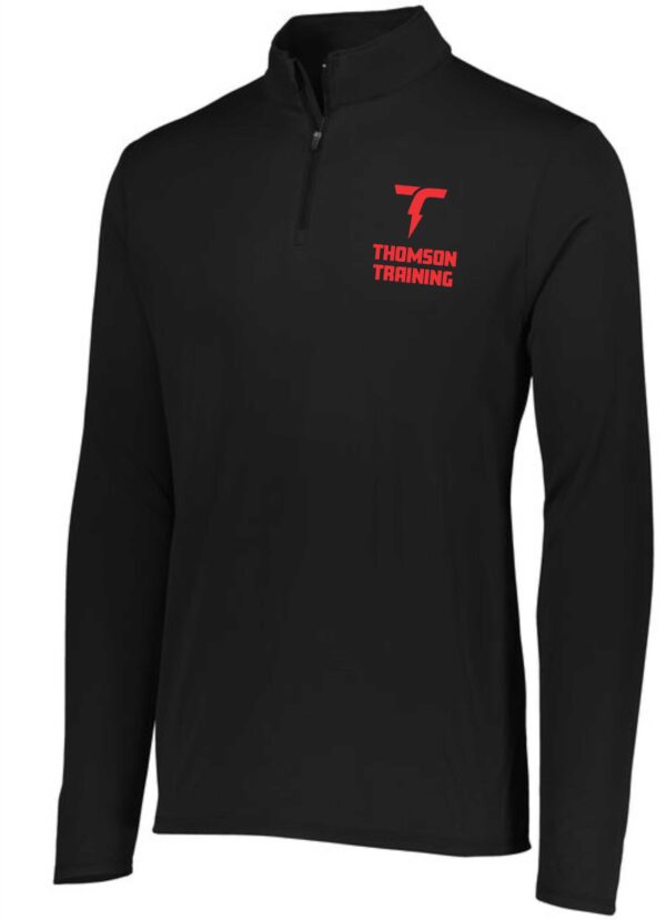 Black long sleeve shirt with Thomson Training logo.