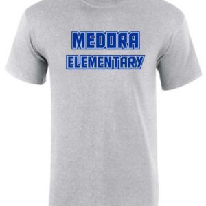 Gray t-shirt with Medora Elementary logo.