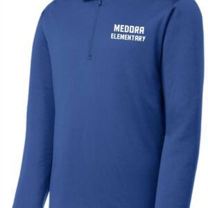 Blue Medora Elementary long-sleeve shirt.