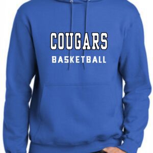 Blue Cougars basketball hoodie