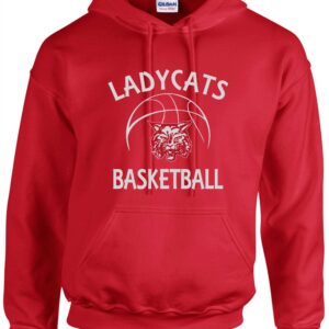 Red Ladycats basketball hoodie