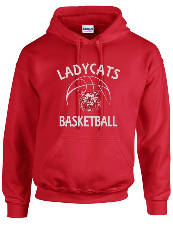 Red Ladycats basketball hoodie