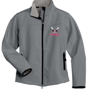 Gray lacrosse jacket with ram logo.