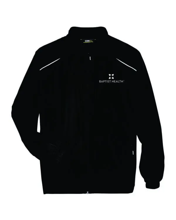 Black jacket with Baptist Health logo.