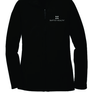 Black fleece jacket with Baptist Health logo.