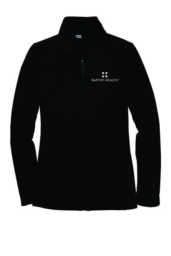 Black fleece jacket with Baptist Health logo.