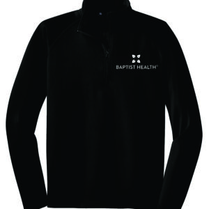 Black long-sleeve shirt with Baptist Health logo.