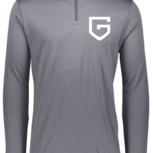 Grey long-sleeve shirt with a white G logo.