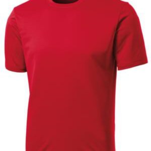 Red short-sleeved t-shirt