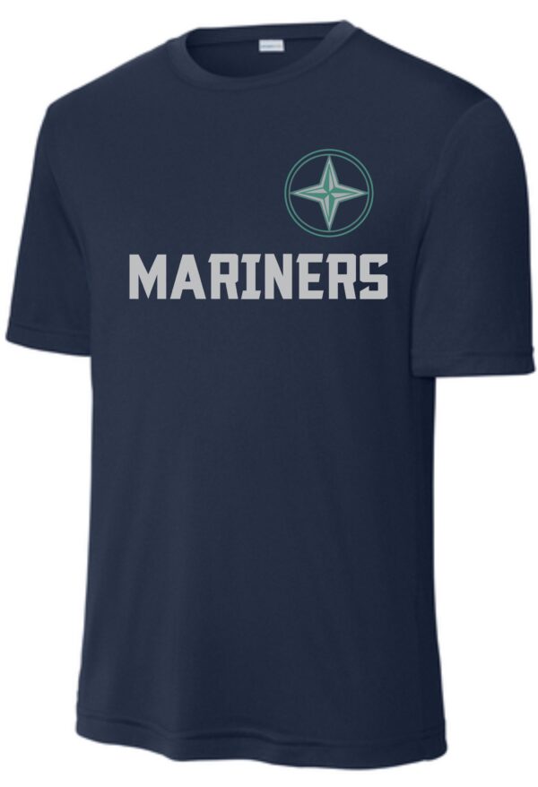 Seattle Mariners navy blue t-shirt.