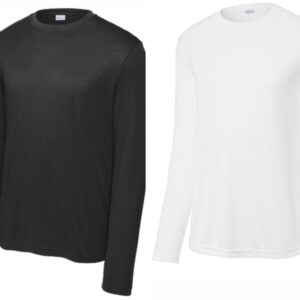 Black and white long sleeve shirts.