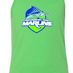 Green tank top with Marlins logo.
