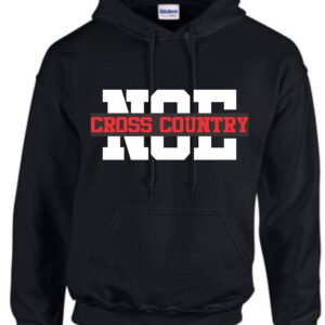 Black hoodie with "NOF Cross Country" text.