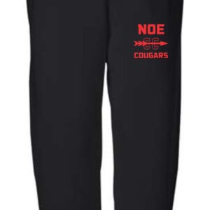 Black sweatpants with red Noe CC Cougars logo.